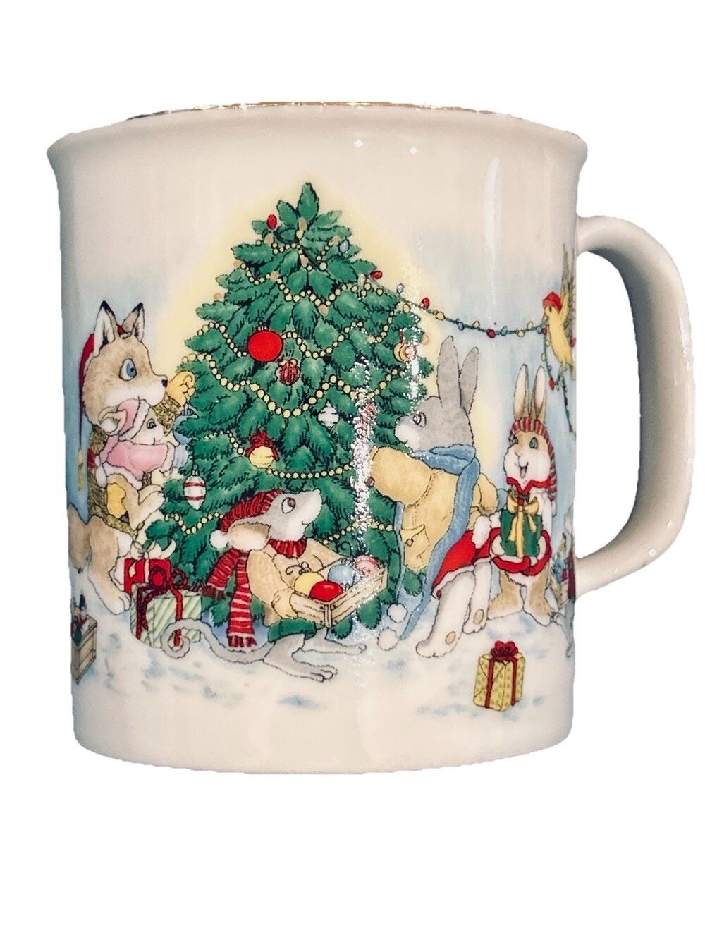 Otagiri Woodbriar Mug Cove Christmas Child Cup Forest Animals Decorate Tree